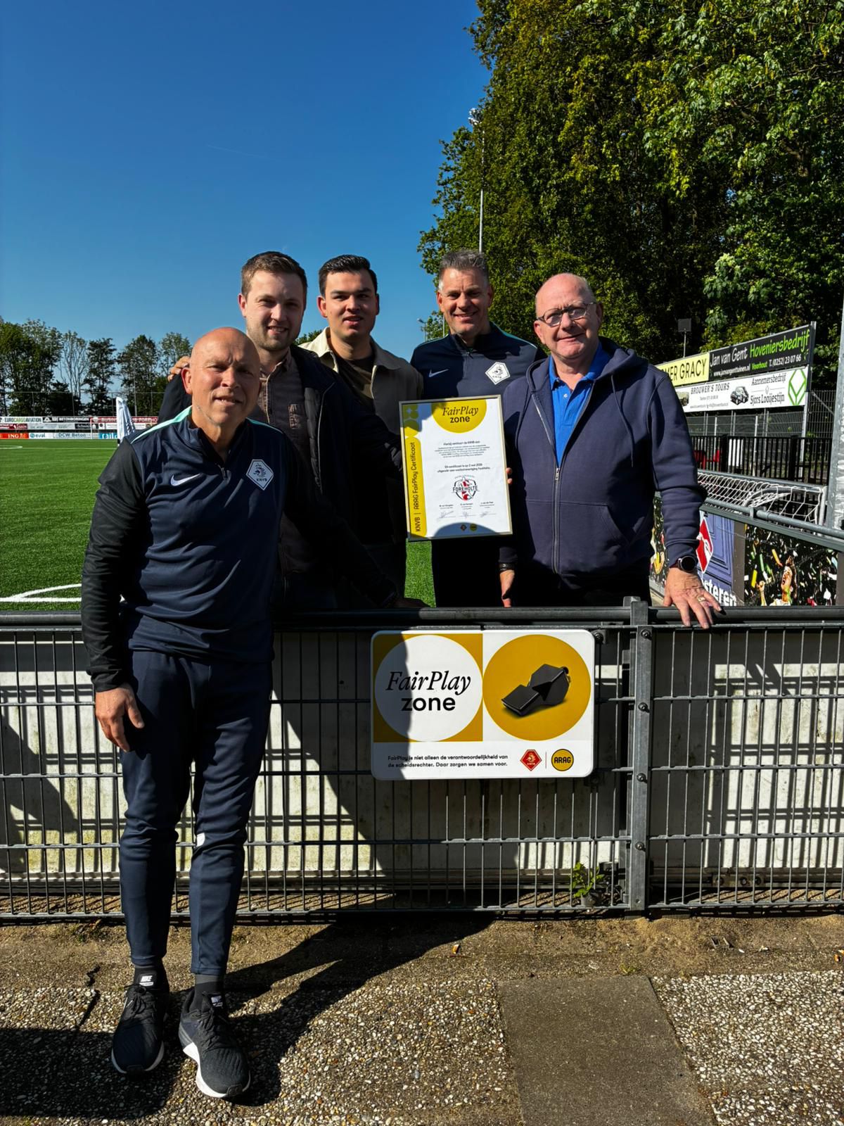Foreholte ontvangt ARAG FairPlay certificaat voor scheidsrechtersbeleid
