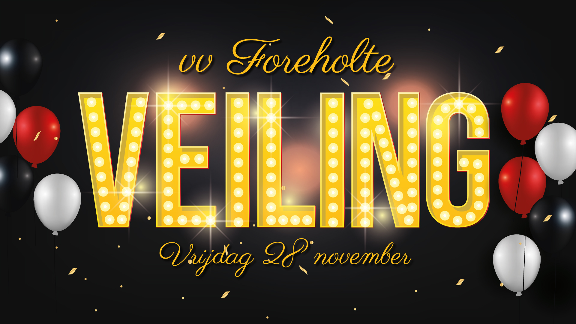 Vrijdag 28 november gaan we weer veilen!